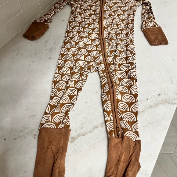 Little Sleepies Other - Little Sleepies Rust Rainbow Bamboo Zippy